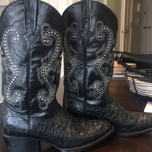 alligator skin cowboy boots
